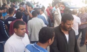 الوقفة الإحتجاجية أمام مركز شرطة كفر الشيخ