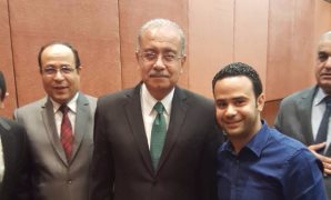 محمود بدر والسيد حجازى مع شريف اسماعيل رئيس الوزراء