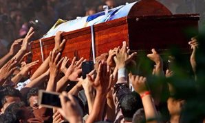جنازة ضحايا حادث المنيا