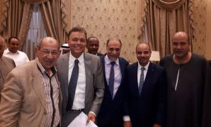  هشام الشعينى رئيس لجنة الزراعة يستقبل الدكتور هشام عرفات وزير النقل