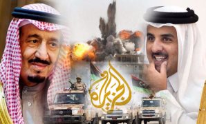 أمير قطر تميم بن حمد والملك سلمان