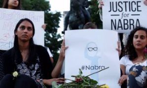 مظاهرات أمريكية رفضا لمقتل نبرة حسنين