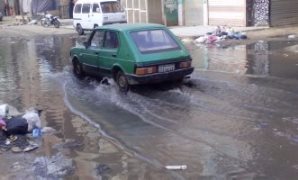 طفح مياه المجارى فى شارع سيف الإسلام بالإسماعيلية