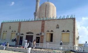 مسجد الروضة الذى شهد الحادث الإرهابى