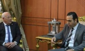 الدكتور محمود حسين عضو مجلس النواب مع محافظ بورسعيد