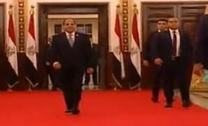 الرئيس السيسى يصل جامعة القاهرة