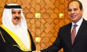 الرئيس عبد الفتاح السيسي - ملك البحرين حمد بن عيسى آل خليفة