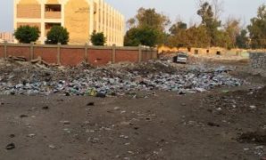 القمامة تحاصر معهد الرملة الأزهرى