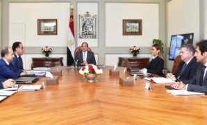 الحكومة المصرية مع الرئيس السيسى