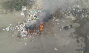 حرق القمامة
