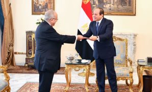الرئيس عبد الفتاح السيسى ووزير الشئون الخارجية الجزائرية