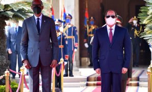 الرئيس عبد الفتاح السيسي وبول كاجامي رئيس جمهورية رواندا