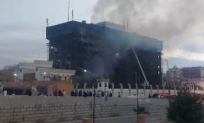 حريق مبنى الاسماعيلية