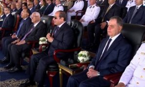 الرئيس عبد الفتاح السيسي خلال الحفل 