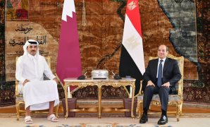 الرئيس السيسى وأمير قطر