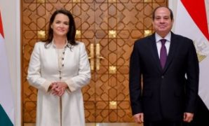الرئيس عبد الفتاح السيسي و "كاتالين نوفاك" رئيسة المجر