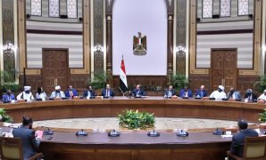 الرئيس السيسى يستقبل وفدا من المشاركين بمؤتمر القوى السياسية والمدنية السودانية