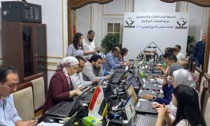 رئيس مجلس النواب  يدلى بصوته فى انتخابات مجلس الشيوخ  بلجنته فى  النزهة