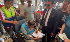 أمين عام حزب الجبهة الوطنية يتفقد لجان انتخابات الشيوخ بالتجمع الخامس