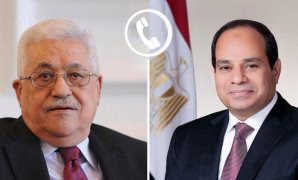 "أبو مازن" يعرب للرئيس السيسى عن تقديره لموقف مصر الراسخ والداعم لفلسطين