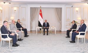 الرئيس السيسى يستقبل وزير خارجية جمهورية تركيا
