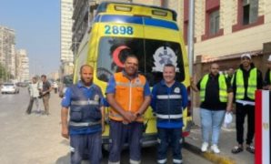الإسعاف أمام اللجان فى الجيزة