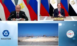 الرئيس السيسى يشكر بوتين على مشاركته فى فعالية الضبعة النووية