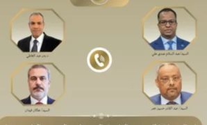 وزراء خارجية مصر وتركيا وجيبوتى والصومال