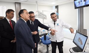 رئيس الوزراء يشهد افتتاح مستشفى كليوباترا التجمع (سكاي)  