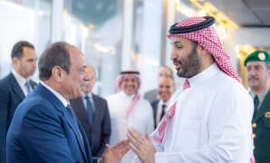 الرئيس السيسى يلتقى ولى العهد السعودى فى جدة ويؤكد استعداد مصر لتقديم كل الدعم للحفاظ على أمن واستقرار المنطقة