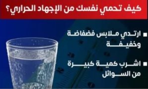 وزارة الصحة توجه تحذيرات مهمة لمواجهة الإجهاد الحرارى