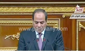 الرئيس عبد الفتاح السيسى فى البرلمان