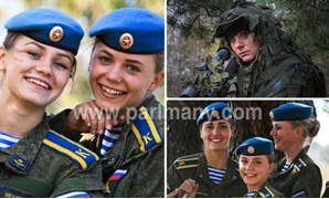 أجمل مجندات الجيش الروسى