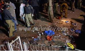 التفجير الذى وقع فى مدينة لاهور الباكستانية اليوم 