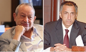 طارق عامر محافظ البنك المركزى المصرى رجل الأعمال نجيب ساويرس