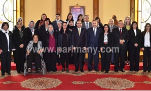لقاء الرئيس السيسى بأعضاء المجلس القومى للمرأة