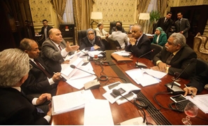 اجتماع لجنة دراسة محور الأمن القومى فى بيان الحكومة