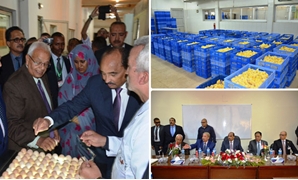 الرئيس الموريتانى خلال زيارته للإسماعيلية
