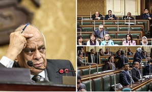 مقاعد النواب خالية فى الجلسة المسائية للبرلمان