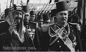 الملك عبد العزيز ال سعود خلال زيارته لمصر عام 1946