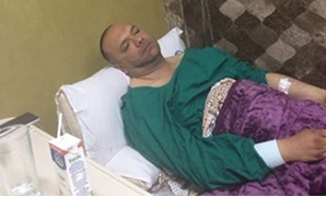  النائب عمرو الأشقر قبل العملية الجراحية 
