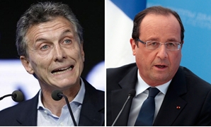 هولاند رئيس فرنسا وماوريسيو ماكرى رئيس الأرجنتين