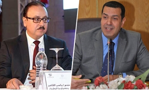 ياسر القاضى وزير الاتصالات وياسر الدسوقى محافظ أسيوط