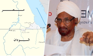 الزعيم السودانى الصادق المهدى وخريطة حلايب وشلاتين