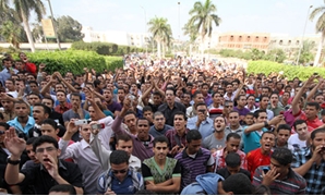 مظاهرات جامعة الأزهر
