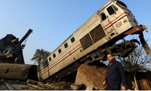حادث قطار بنى سويف فبراير الماضى