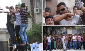 "المواطنين الشرفاء" أثناء حصارهم لنقابة الصحفيين