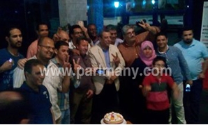 صحفيون يحتفلون بعيد ميلاد يحيى قلاش