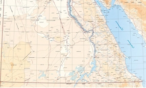 حلايب وشلاتين على خريطة مصر