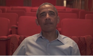 أوباما فى جانب من الفيديو 
